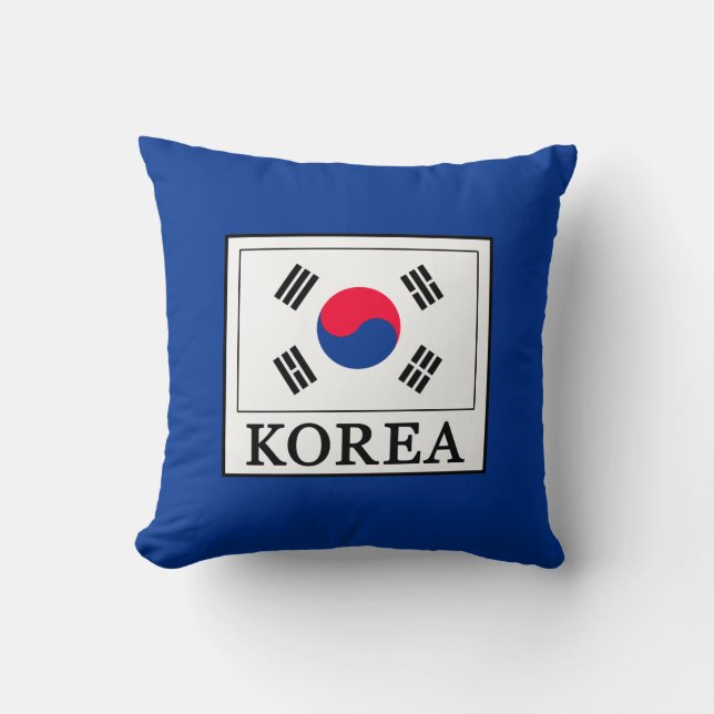 Korea Throw Pillow (Front)