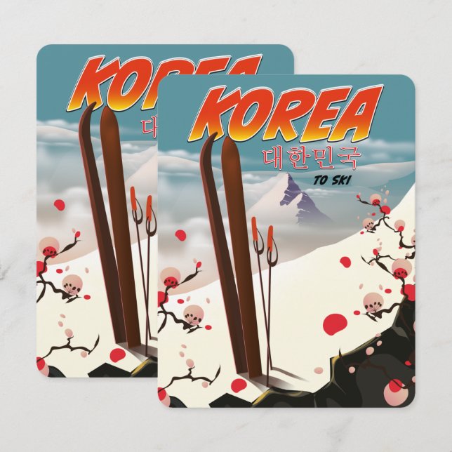 Korea to ski (Front/Back)