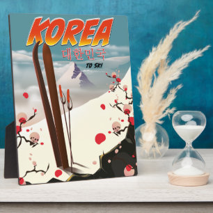 Korea to ski plaque