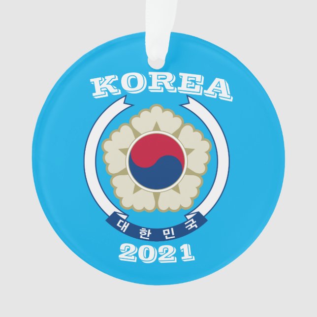 Korea Trip Christmas Ornament (Front)