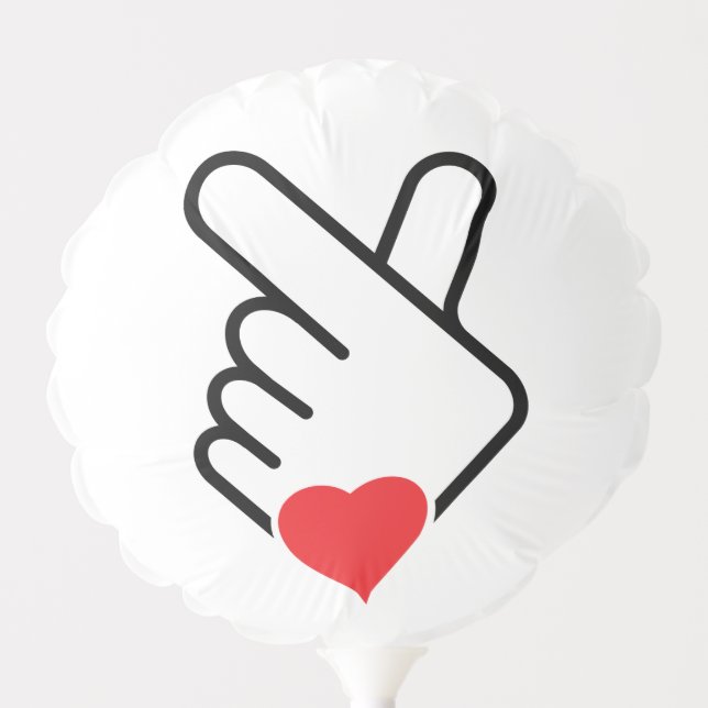Korea v vinger, wave of Koreaanse hand. k-pop. Balloon (Front)