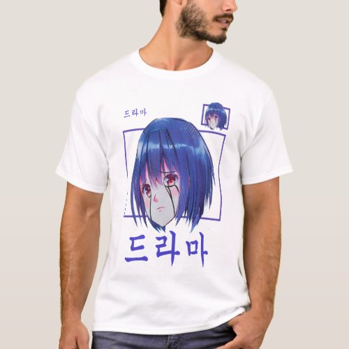 Korean Сasual Street Style Anime T_Shirt