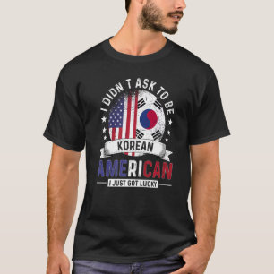 Korean American Countries Flags Pride South Korea  T-Shirt