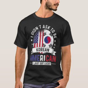 Korean American Countries Flags Pride South Korea  T-Shirt