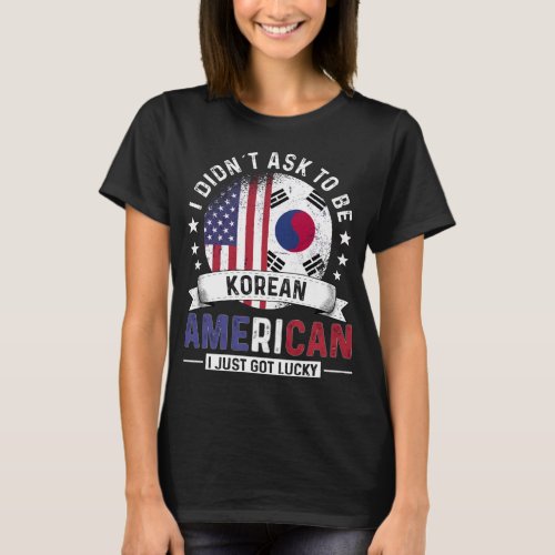 Korean American Flags Pride South Korea Flag T_Shirt