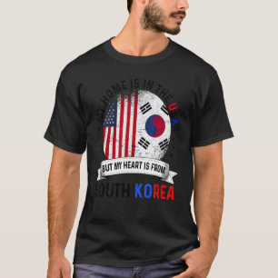 Korean American Patriot Heart is from South Korea T-Shirt