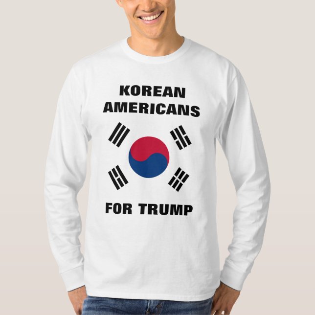 KOREAN AMERICANS FOR TRUMP T-Shirt (Front)