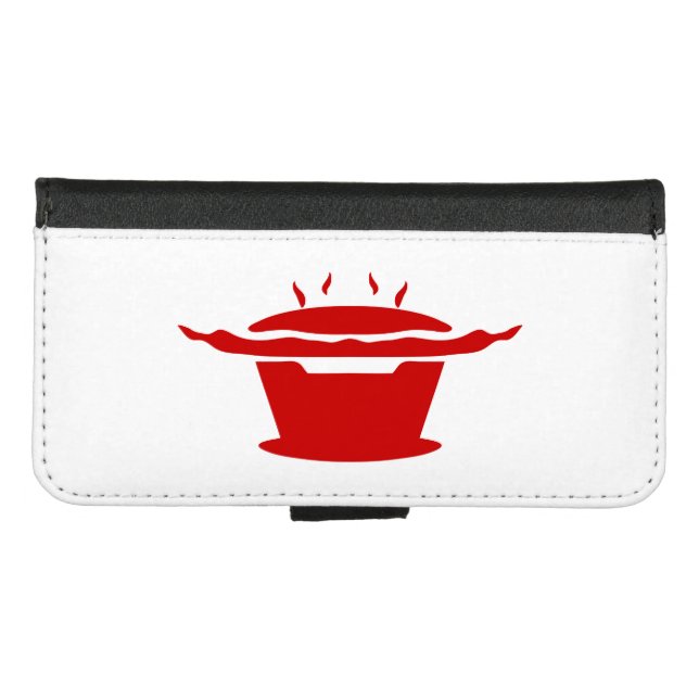 Korean BBQ (고기구이) Sign iPhone Wallet Case (Front (Horizontal))