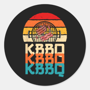 Korean Bbq Design Galbi And Banchan Kbbq Classic Round Sticker