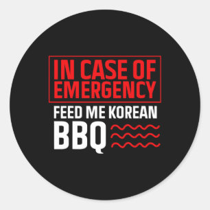 Korean Bbq - Korean Food Fan - Korean Bbqs - Korea Classic Round Sticker