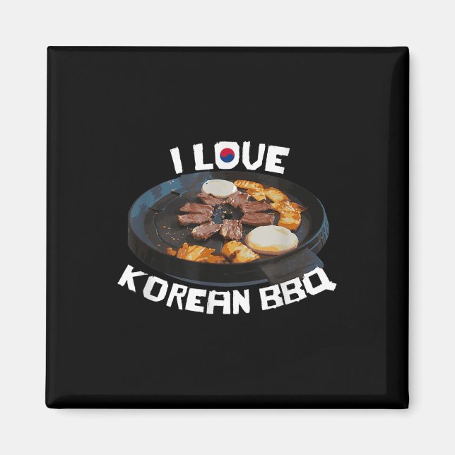 Korean Bbq Lover _ Funny Asian Barbecue  Magnet (Front)