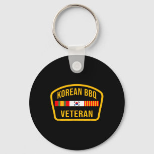 Korean Bbq Veteran Funny Food Lover Gym Cheat Day Keychain