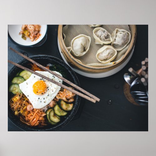 Korean Bibimbap Yam Yam Food Poster