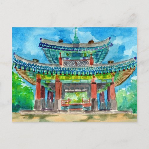 Korean Buddhist Shrine Postcard