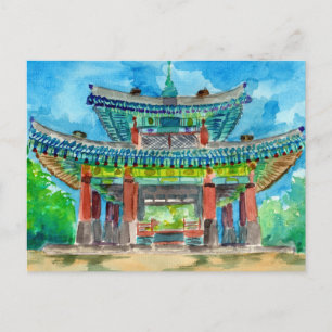 Korean Buddhist Shrine Postcard
