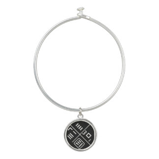 Korean Calligraphy Art" Bangle Bracelet