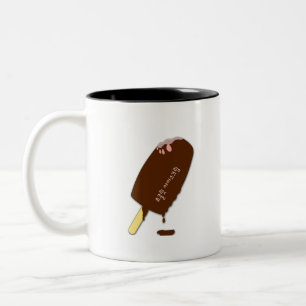 Korean Chocolate Icecream Two-Tone Coffee Mug