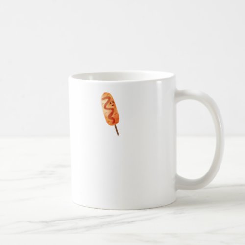 Korean Corn Dog With Ketchup Illustration  Coffee Mug