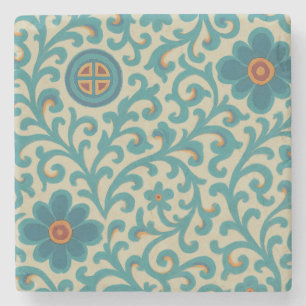 Korean Dancheong Pattern Coaster   Hanok-Inspired 