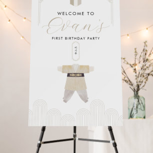 Korean Dol 1st Birthday Hanbok Welcome Sign 24x36