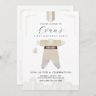 Korean Dol First Birthday Hanbok Invitation 