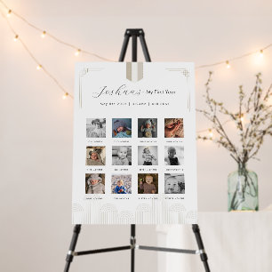 Korean Dol Neutral Boy 1st Birthday Milestone Foam Board