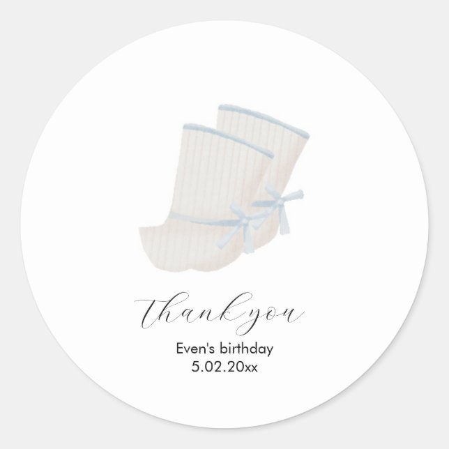 Korean Doljanchi thank you sticker (Front)