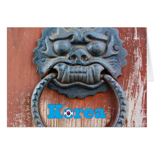 Korean Dragon Door Knocker Cards (Front Horizontal)