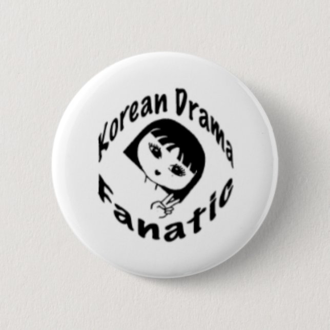 Korean Drama Fan Button (Front)