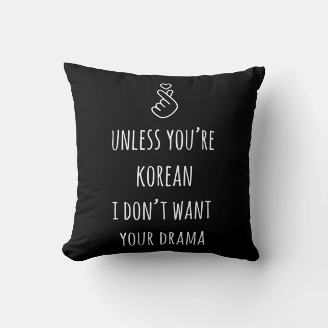 Korean Drama KDrama Merchandise Kdrama Gifts Merch Throw Pillow (Front)