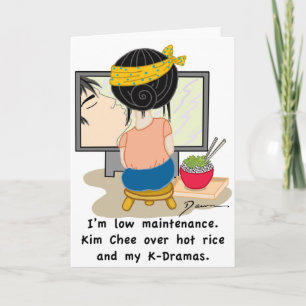 Korean Drama Queen™ Branded Card-Low Maintenance Card