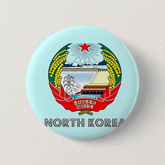 Korean Emblem Pinback Button (Front)