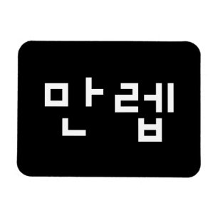 Korean Expert 만렙 Manleb   Hangul Language Magnet