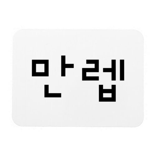 Korean Expert ëŒë  Manleb  Hangul Language Magnet