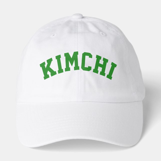 Korean Famous Food Kimchi | Forest Green Hat (Front)