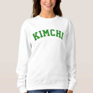 Korean Famous Food Kimchi Forest Green Sweatshirt