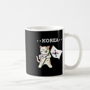 Korean Flag And Cat South Korea Coffee Mug