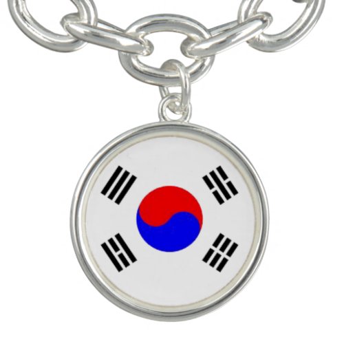 Korean Flag Charm Bracelet