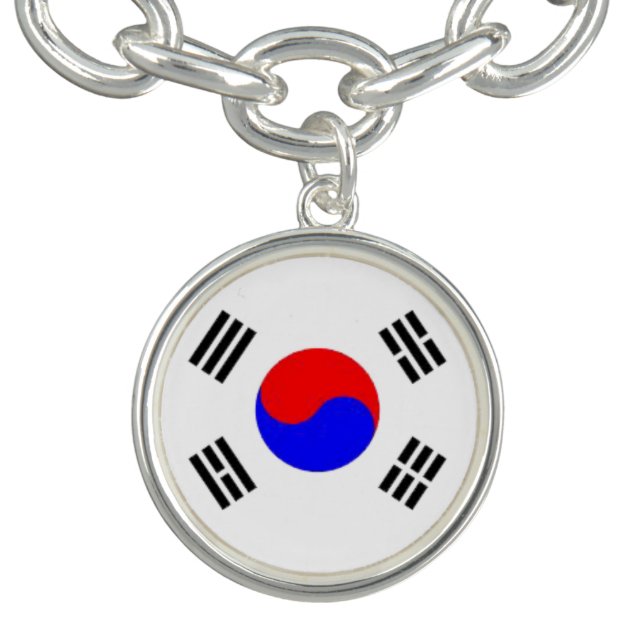 Korean Flag Charm Bracelet (Design)