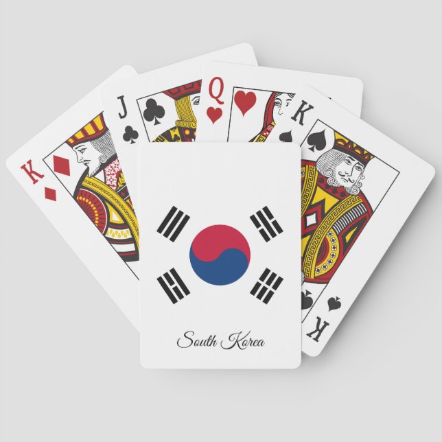 Korean Flag Games, South Korea Playing Cards (Back)