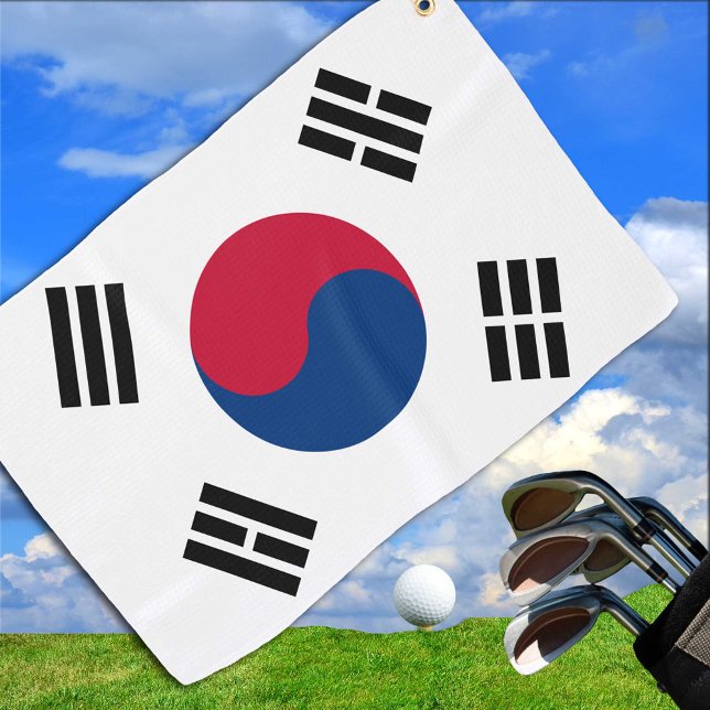 Korean Flag & South Korea golf holiday /sports Towel (Creator Uploaded)