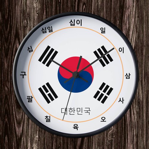 Korean Flag  South Korea House  Sino Korean Clock