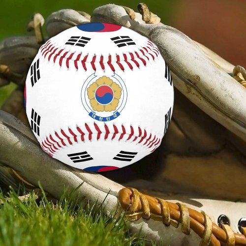 Korean Flag  South Korea sports  Baseball Balls