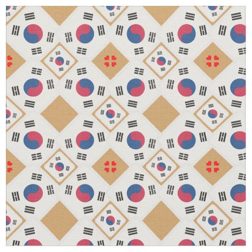 Korean Flag & South Korea Trendy Fabric fashion