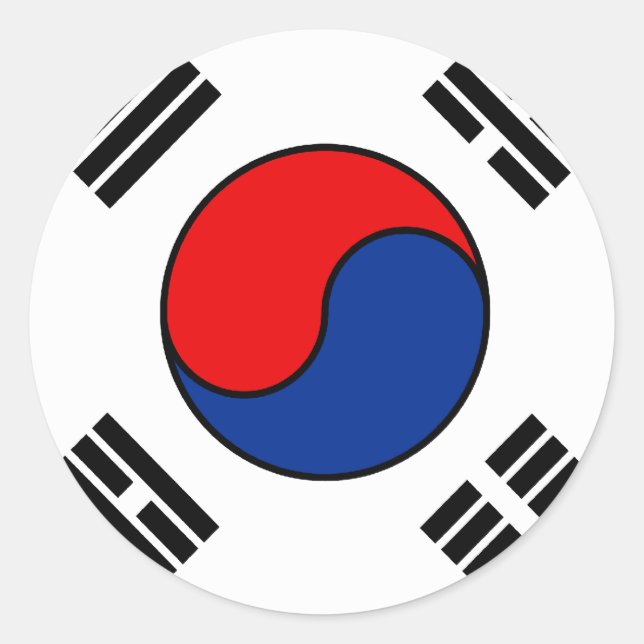 Korean Flag Sticker (Front)