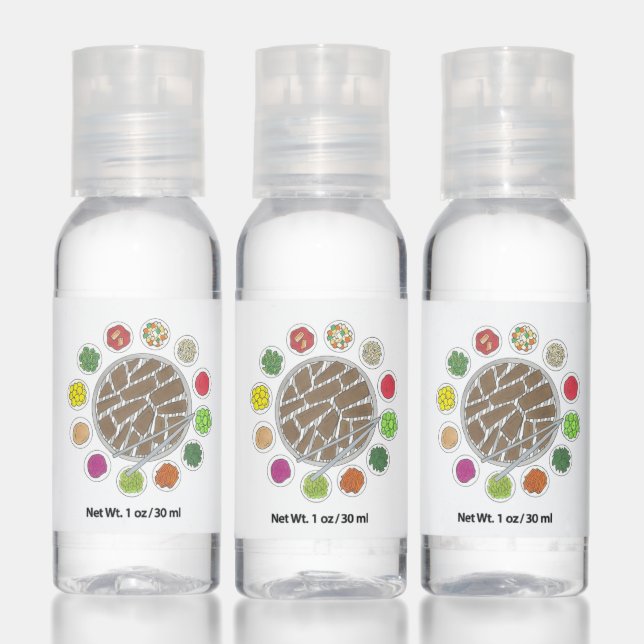 Korean Food Barbecue BBQ Roast Bulgogi Banchan Hand Sanitizer (Set)