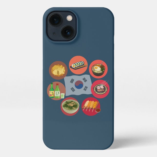 Korean food phone case (Back)