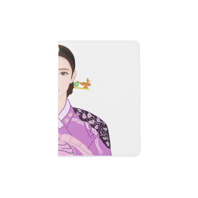 korean girl passport holder/ cover (Front)