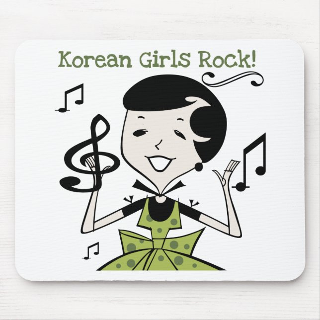 Korean Girls Rock Mouse Pad (Front)