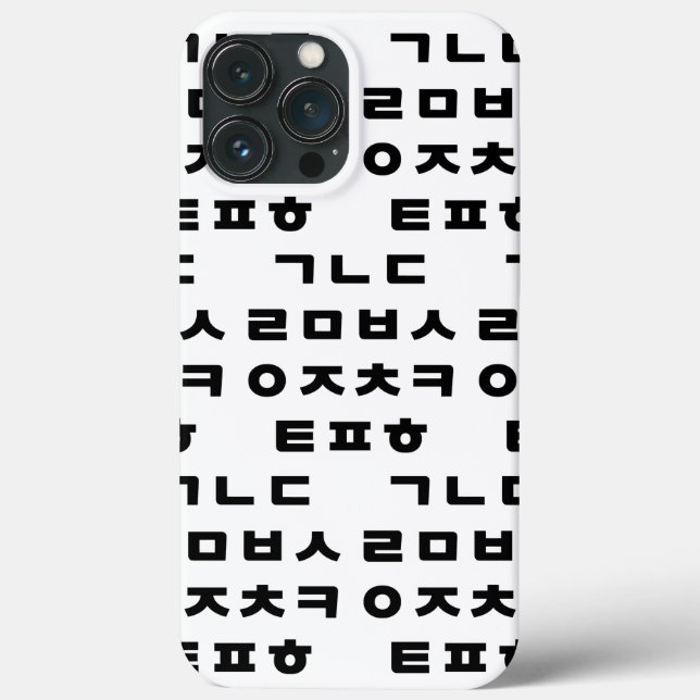 Korean | Hangul Alphabet Case-Mate iPhone Case (Back)